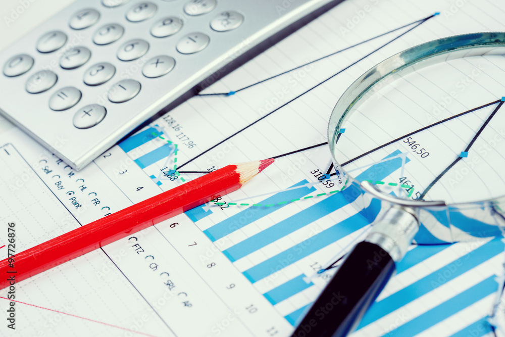Image of businessman workplace with papers Image of businessman workplace with papers