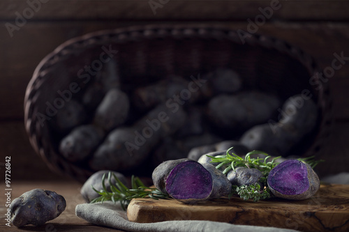 Chopped Purple Potatoes photo