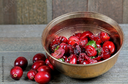 Εκτύπωση καμβά Cranberry relish