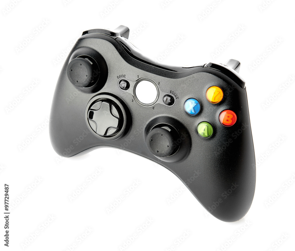 video game controller isolated on white background video game controller isolated on white background