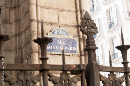 ancient gate to Rue Saint Severine