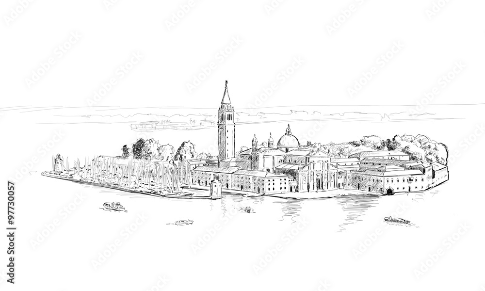 sketch of San Giorgio