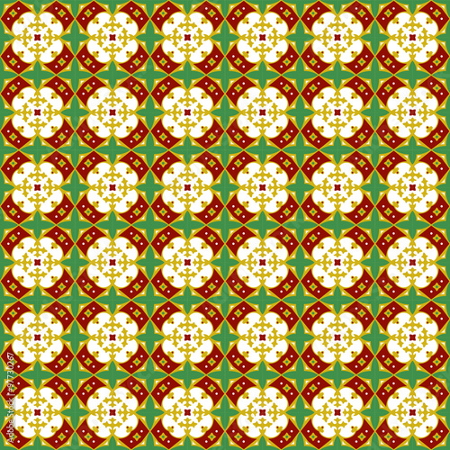 Seamless background image of royal cross flower pattern.  