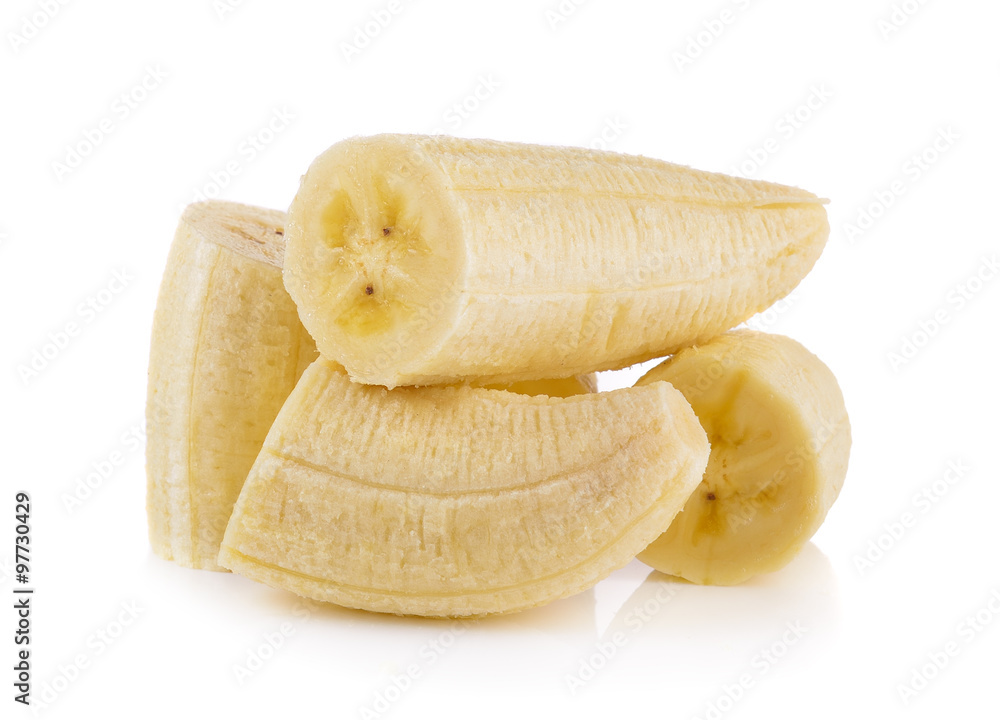 banana on white background banana on white background