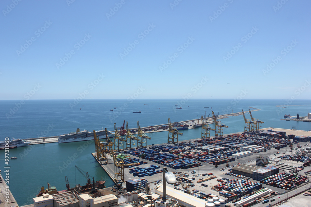 Containerhafen von Barcelona