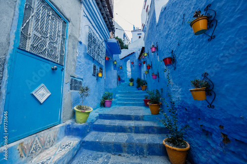 Chefchaouen - Blue village in Morocco © Andrew Bayda