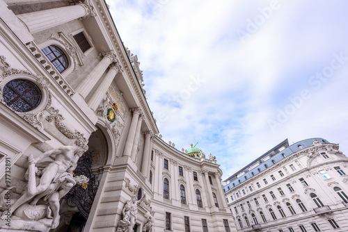 Canvas Print Statue in Vienna, Austria