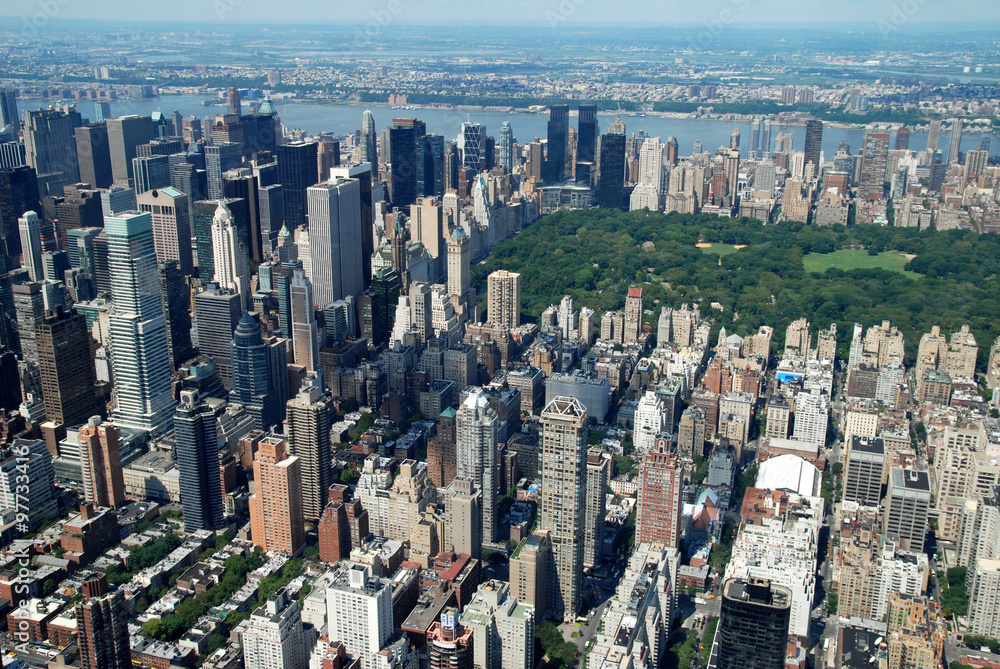 Blick auf Upper West Side und den Central Park, New York City