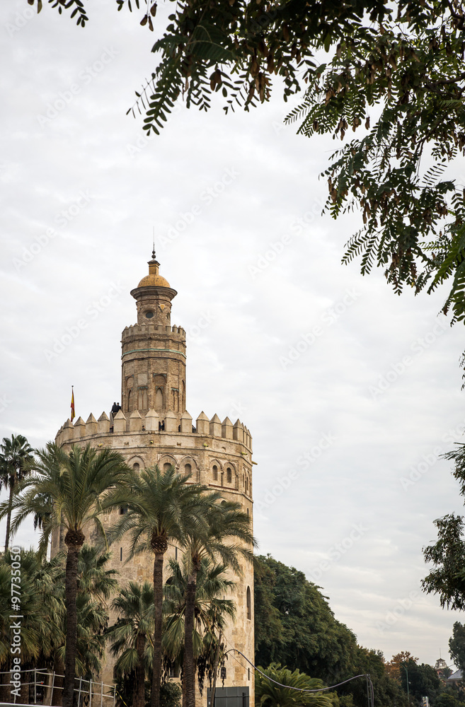 Gold Tower in Seville Andalucia Spain