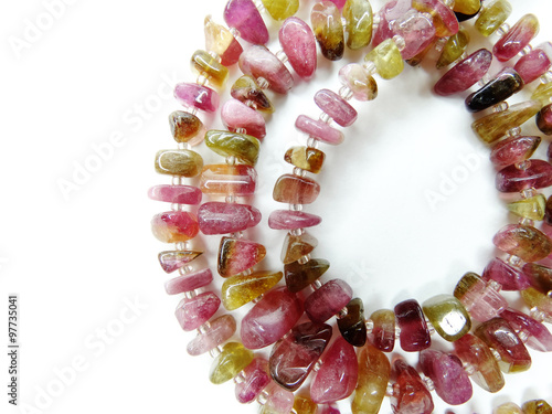 tourmaline gemstone beads necklace jewelery