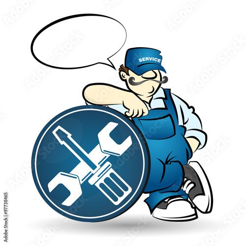 Repairman vector illustration