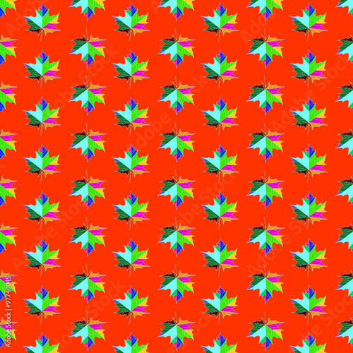 The maple leaf, seamless pattern © VECTOR IMAGES
