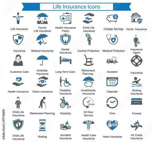 Life Insurance Icons