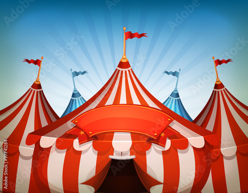Big Top Circus Tents With Banner
