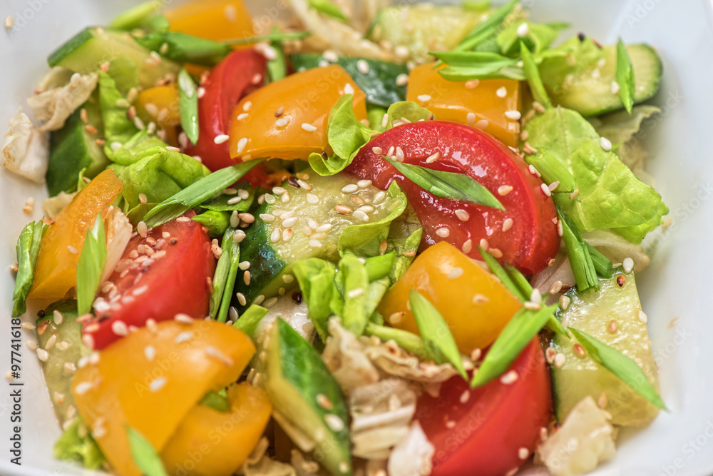 Bulgarian vegetable salad Bulgarian vegetable salad
