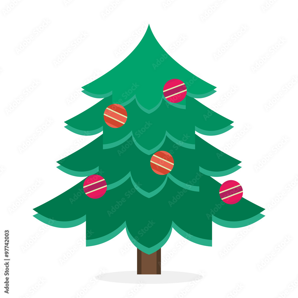 Christmas tree flat icons set Christmas tree flat icons set