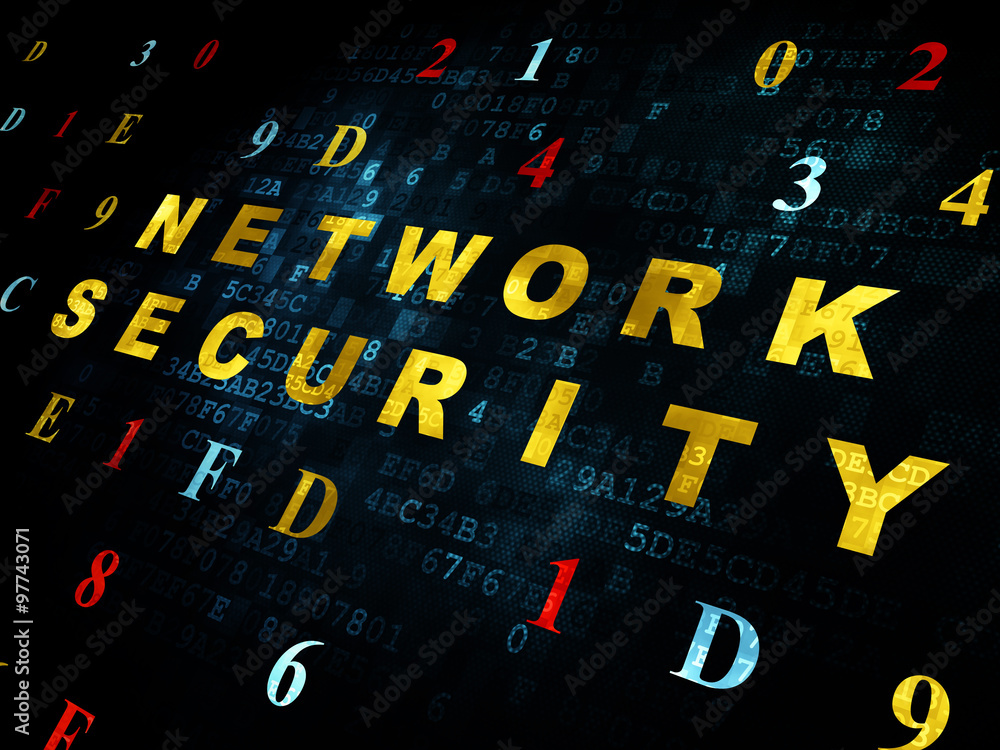 Protection concept: Network Security on Digital background Protection concept: Network Security on Digital background