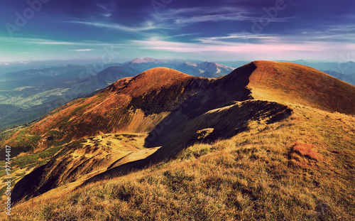 panorama of the Carpathian Mountains © igorp1976