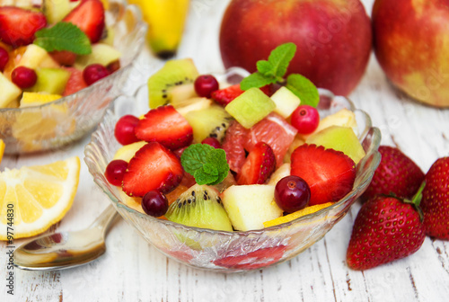 Salad with fresh fruits