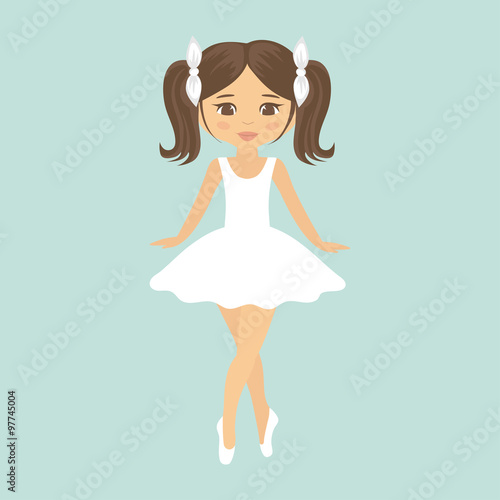 girl ballerina with tails