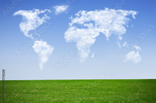 Cloud map world
