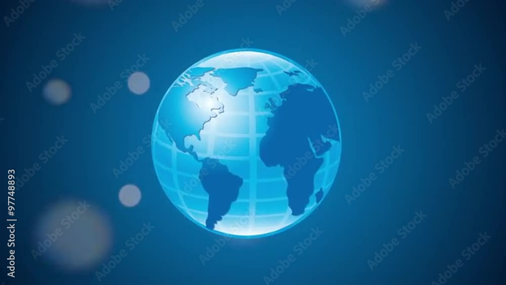 World icon design, Video Animation World icon design, Video Animation