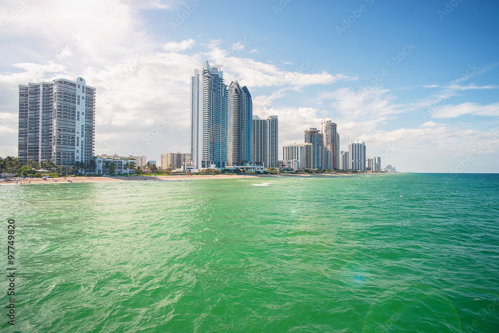 Obraz premium Miami beach, Sunny Isles Florida, USA