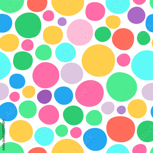 Vector abstract colorful mosaic seamless pattern. Background of