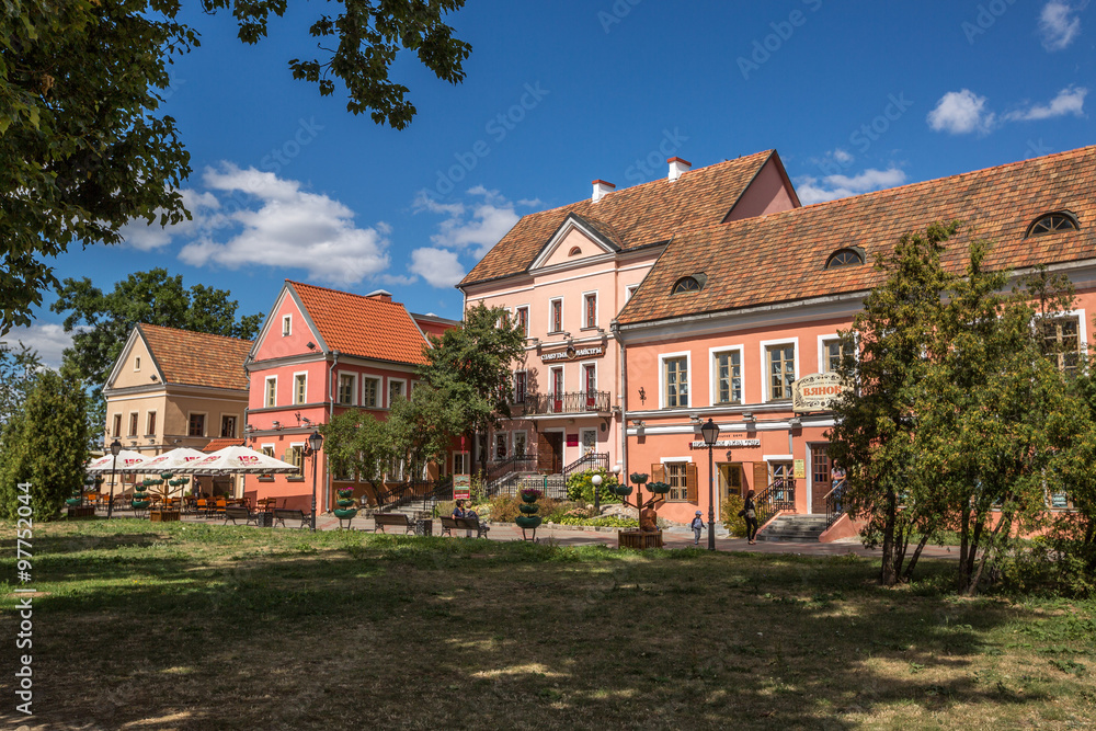 Traetskae Pradmestse (Trinity Suburb) - historical center of Minsk, Belarus