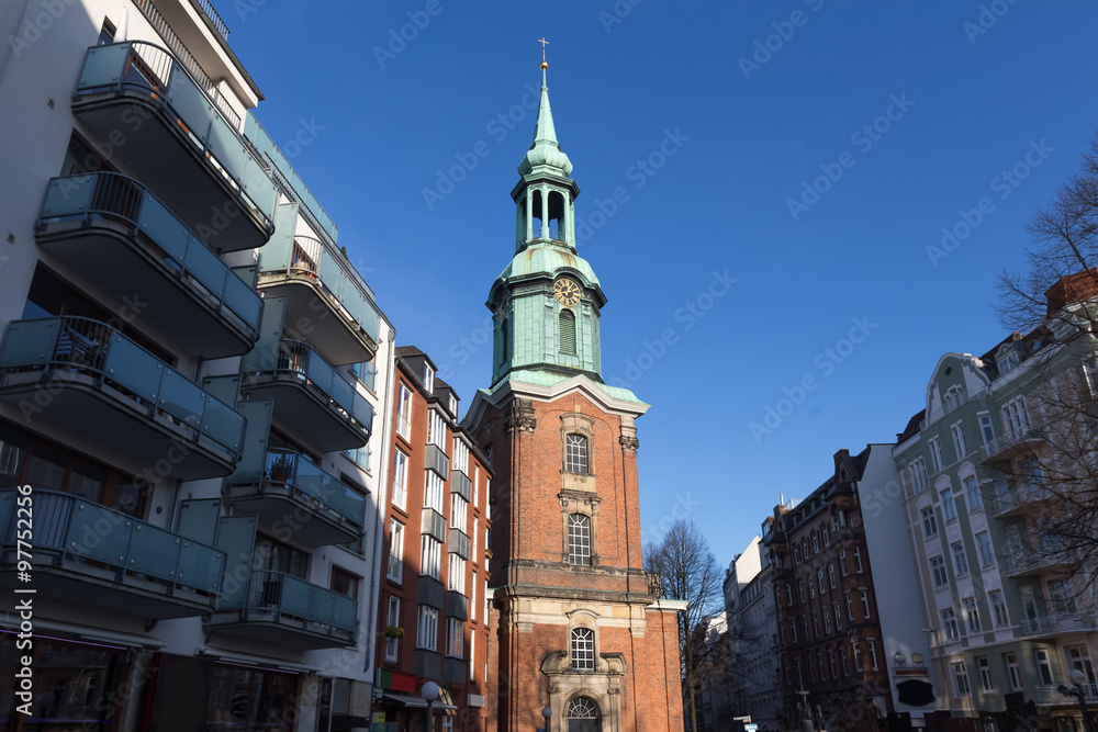 Obraz premium st. georg church hamburg germany