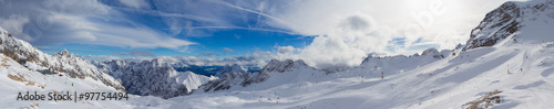 Winterpanorama - Alpen, Berge und   Winterlandschaft © pixel78 Design