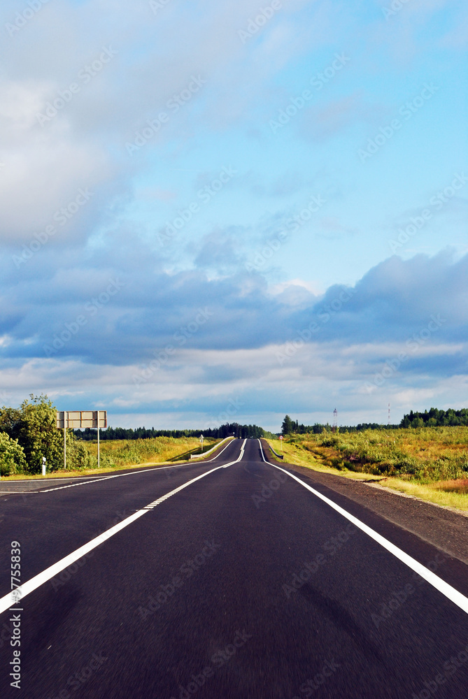 empty road background