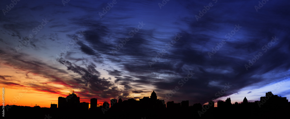 Obraz premium Kiev skyline