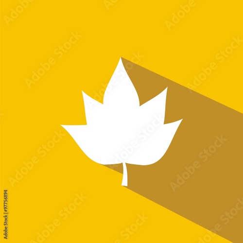 ICONO hoja de árbol amarillo sombra