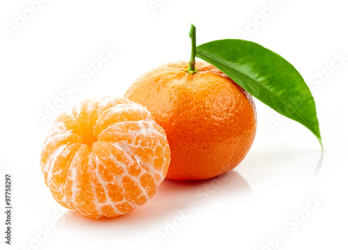 fresh ripe tangerines
