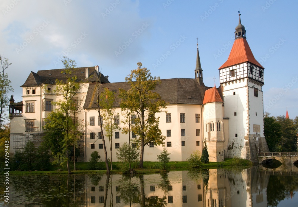 Castle Blatna in southern Bohemia, Czech republic.