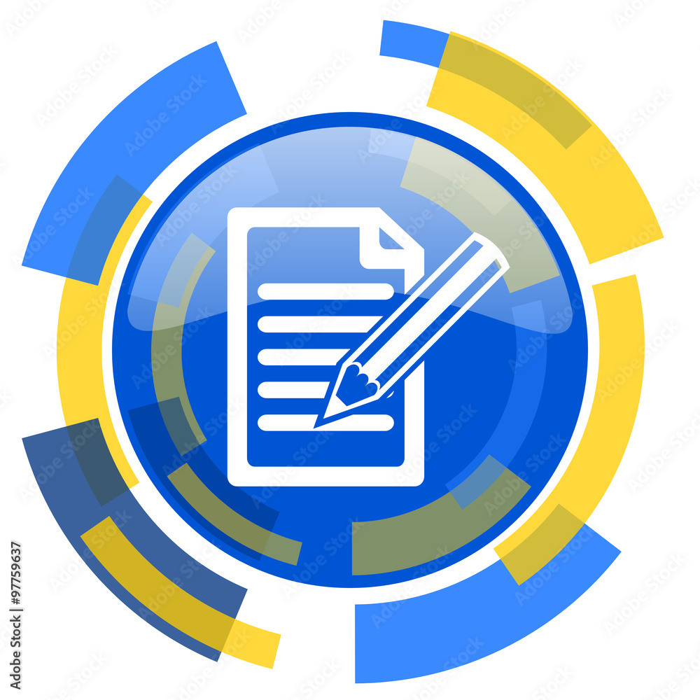 subscribe blue yellow glossy web icon subscribe blue yellow glossy web icon