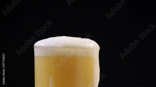Beer Pouring into Glass