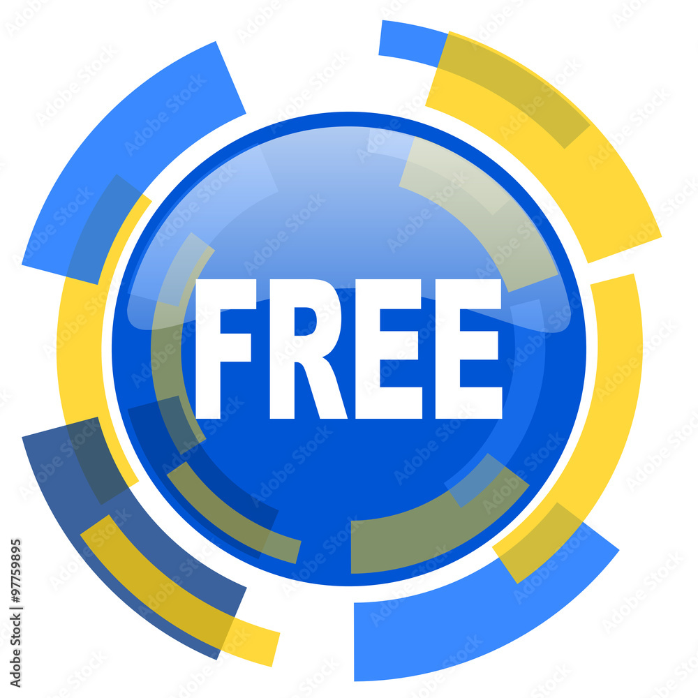 free blue yellow glossy web icon free blue yellow glossy web icon