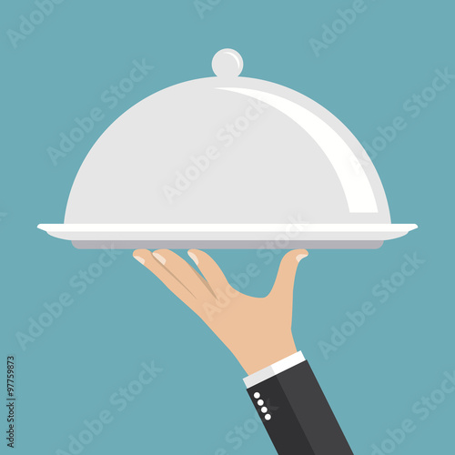 Food serving tray