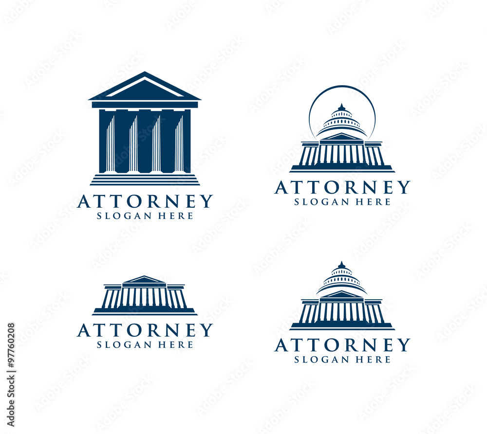 law, lawyer, attorney, pillar, vector logo design law, lawyer, attorney, pillar, vector logo design