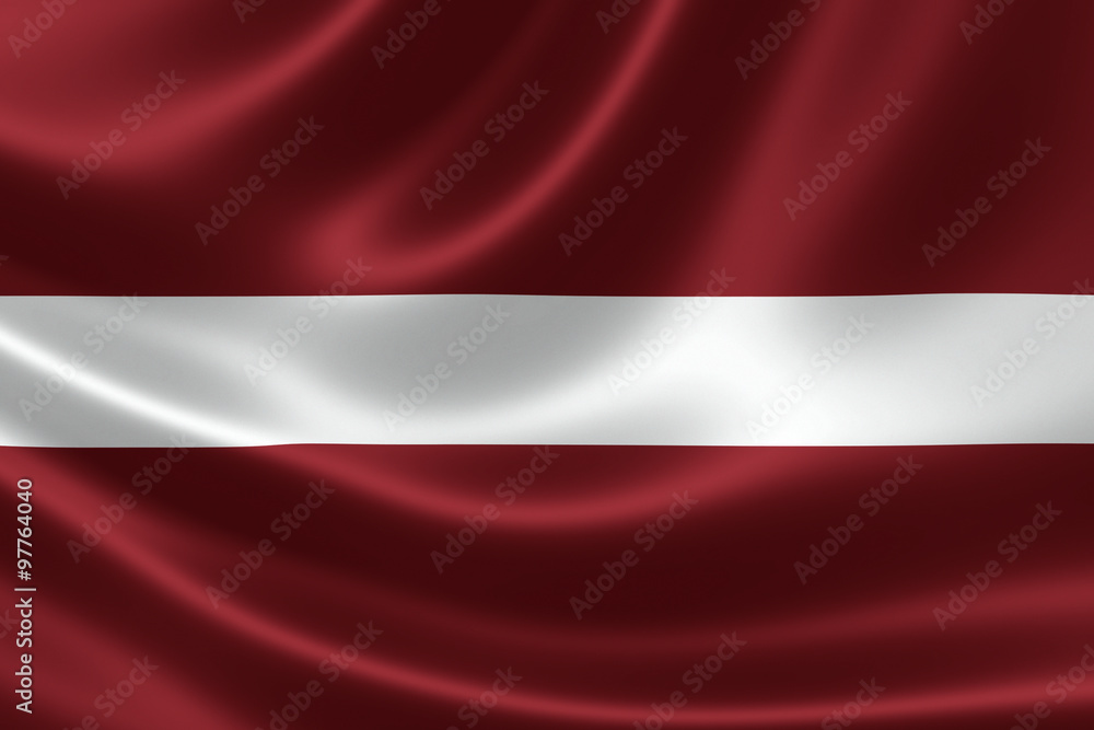 Obraz premium Republic of Latvia's National Flag