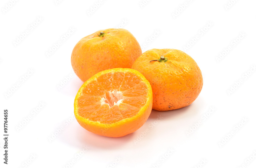 Orange fruit isolated on white background Orange fruit isolated on white background