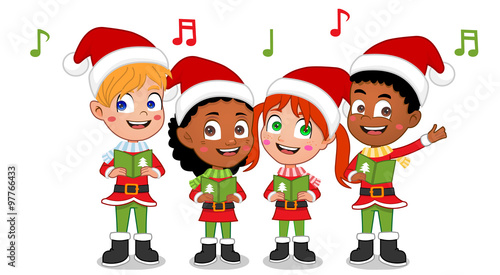 kids caroling