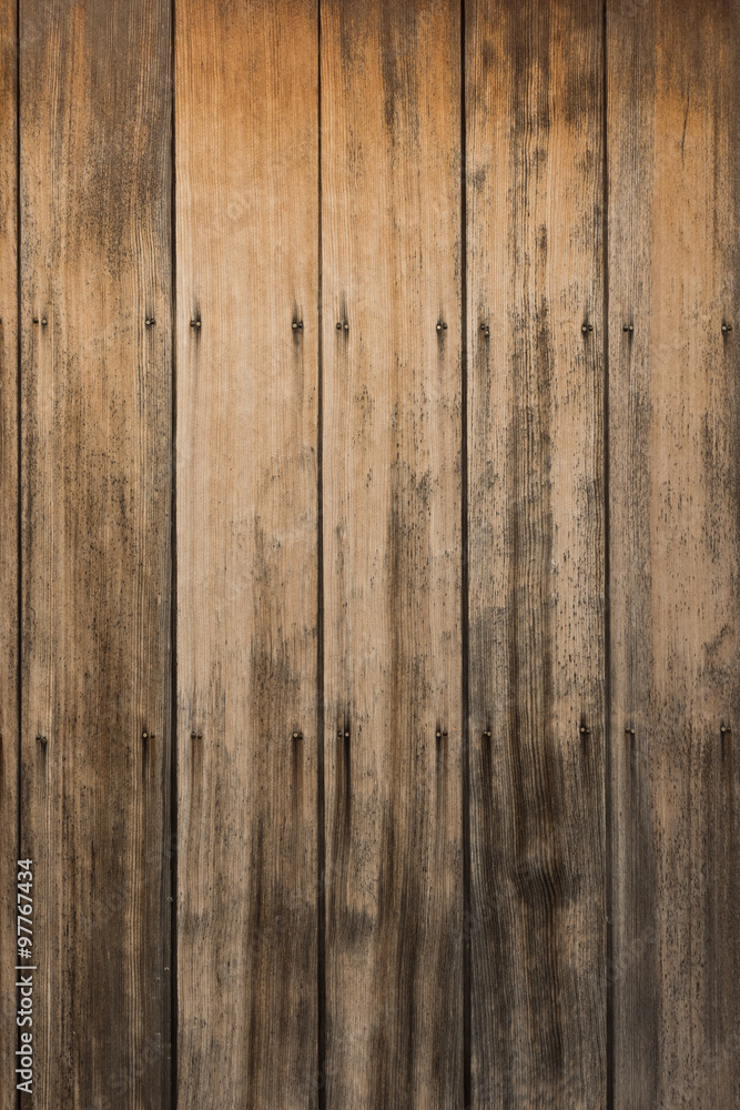 Naklejka premium 古い板壁