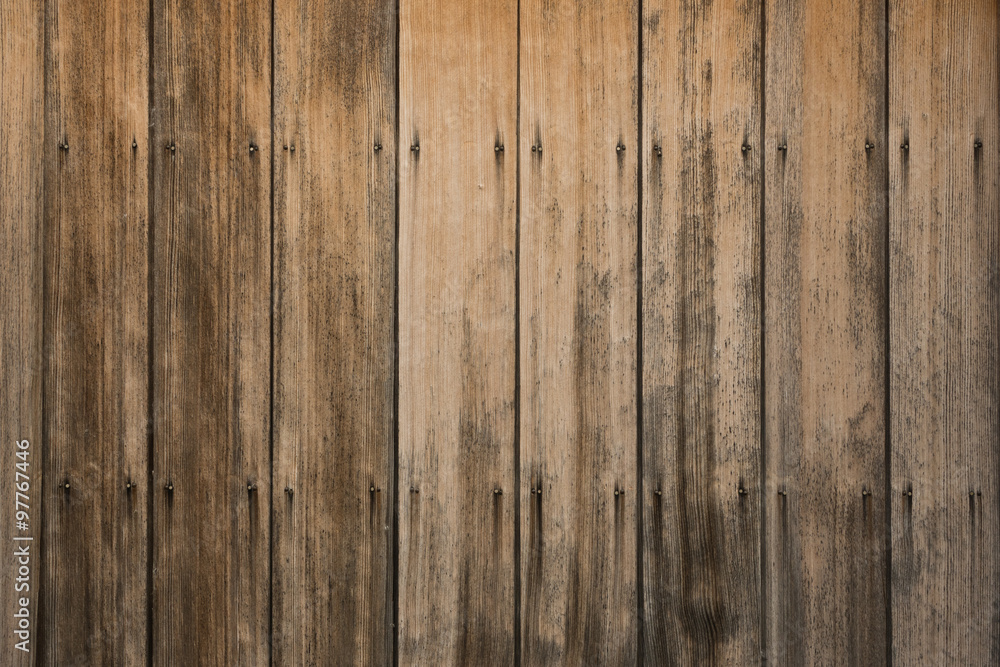 Naklejka premium 古い板壁