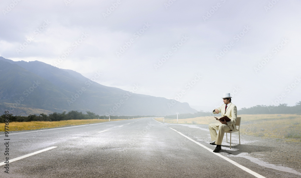 Fototapeta premium It is high time for business