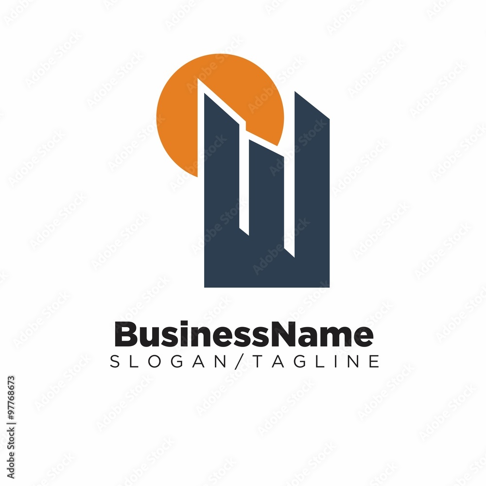 building construction vector logo icon building construction vector logo icon