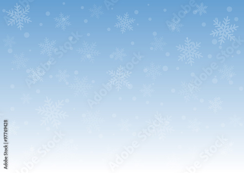 Christmas snow light blue background texture for the holidays © martialred