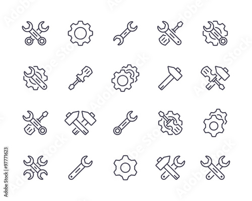Repair/ tools icons.